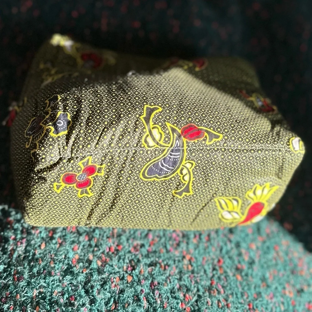 RARE NWOT Botswana Made Extra Large Cosmetics Bag